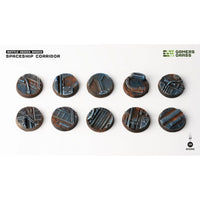 Gamers Grass GGB-SPR25 Spaceship Corridor Bases Round 25mm 10pc