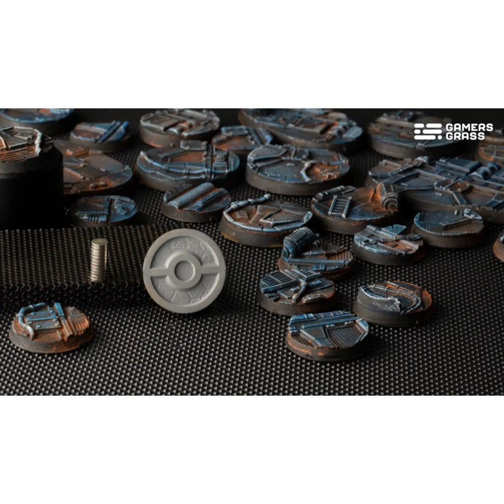 Gamers Grass GGB-SPR25 Spaceship Corridor Bases Round 25mm 10pc