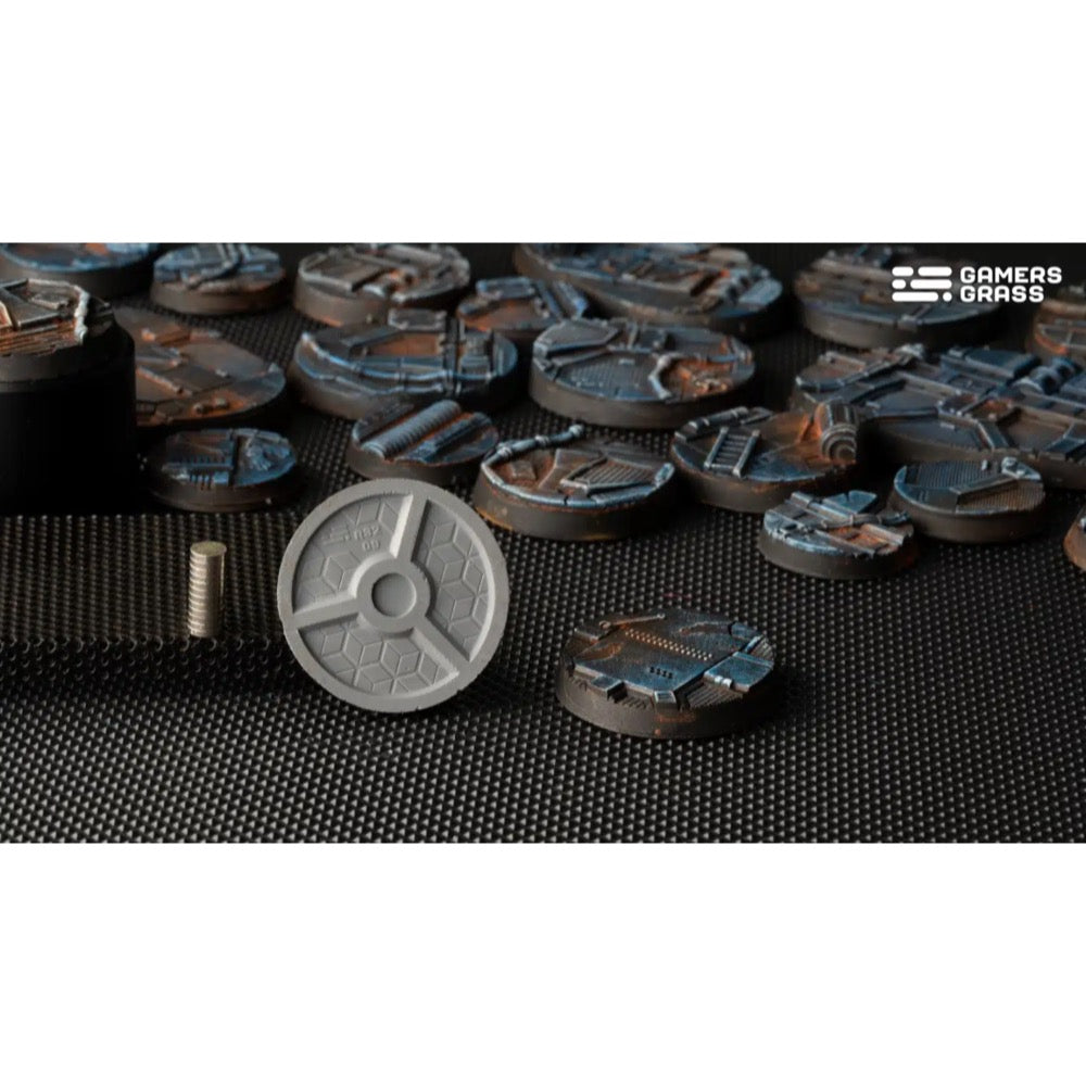 Gamers Grass GGB-SPR32 Spaceship Corridor Bases Round 32mm 8pc