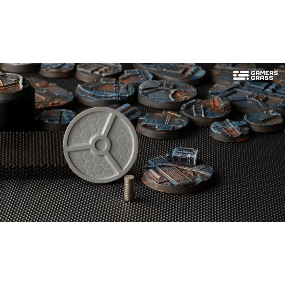 Gamers Grass GGB-SPR40 Spaceship Corridor Bases Round 40mm 5pc