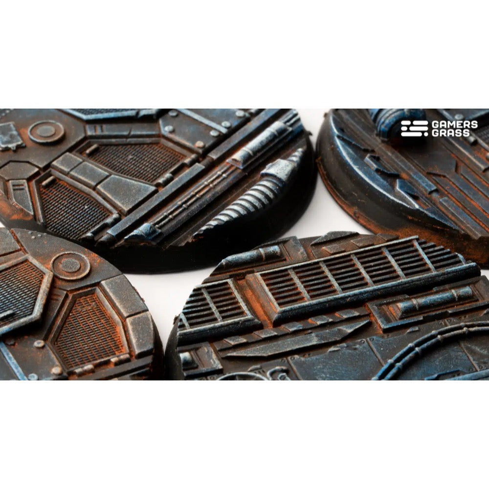 Gamers Grass GGB-SPR50 Spaceship Corridor Bases Round 50mm 3pc