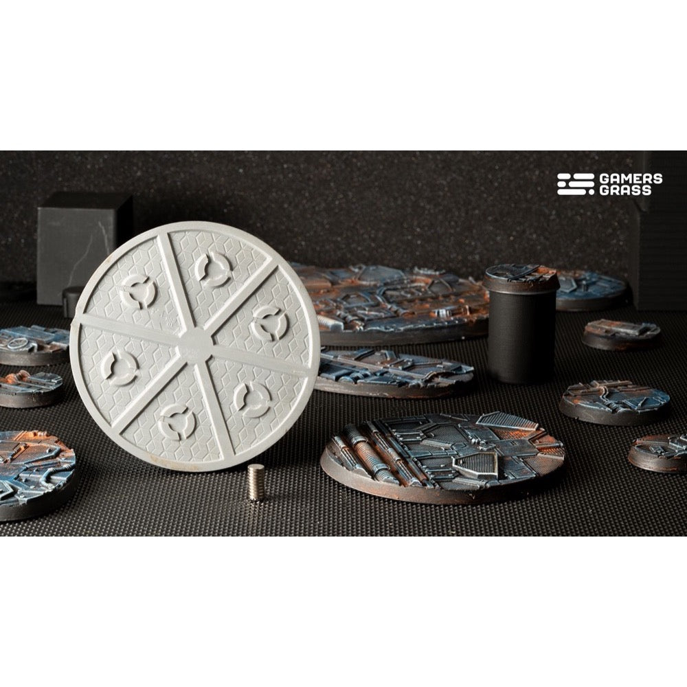 Gamers Grass GGB-SPR80 Spaceship Corridor Bases Round 80mm 1pc