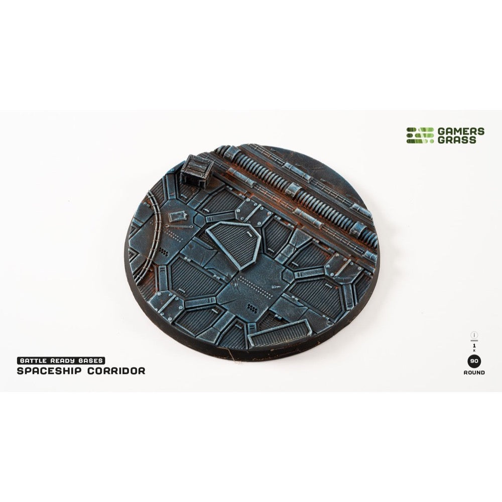 Gamers Grass GGB-SPR90 Spaceship Corridor Bases Round 90mm 1pc