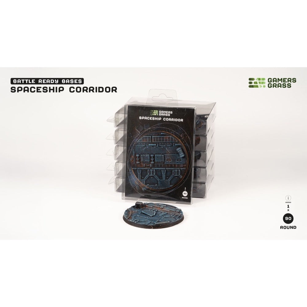 Gamers Grass GGB-SPR90 Spaceship Corridor Bases Round 90mm 1pc