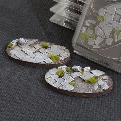 Gamers Grass GGB-TO90 Battle Ready Temple Bases Oval 90mm 2pc