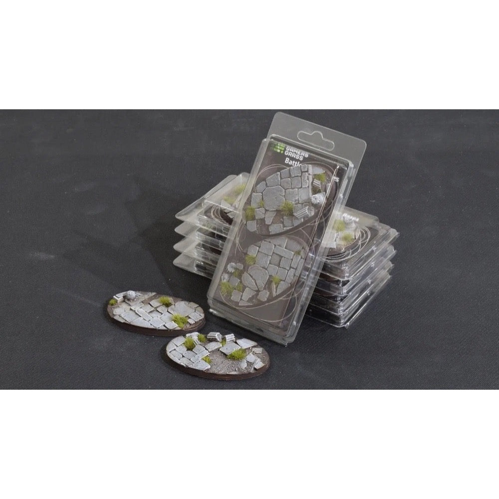 Gamers Grass GGB-TO90 Battle Ready Temple Bases Oval 90mm 2pc