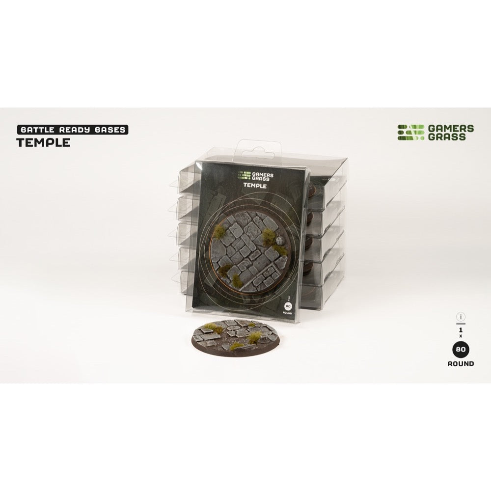 Gamers Grass GGB-TR80 Temple Bases Round 80mm 1pc