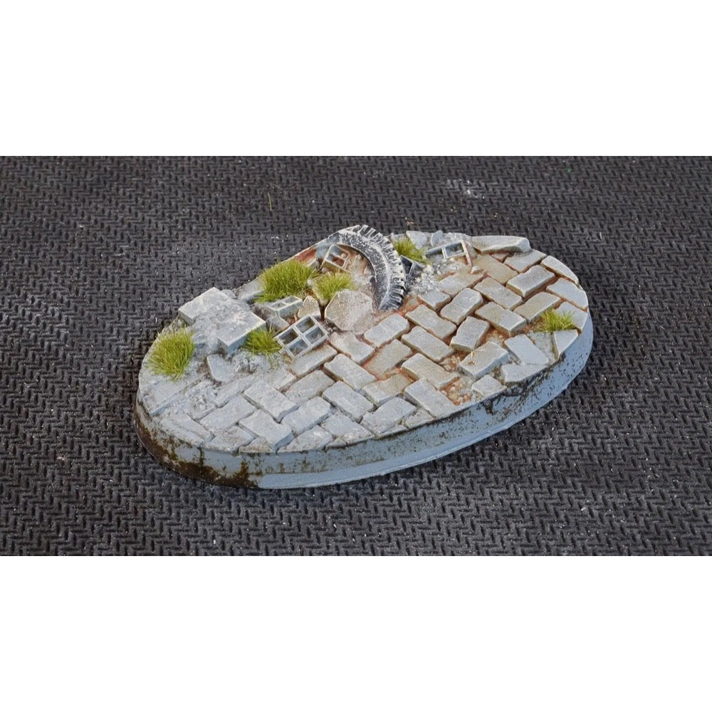 Gamers Grass GGB-UWO60 Battle Ready Urban Warfare Bases Oval 60mm 4pc