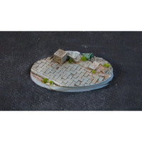 Gamers Grass GGB-UWO75 Battle Ready Urban Warfare Bases Oval 75mm 3pc