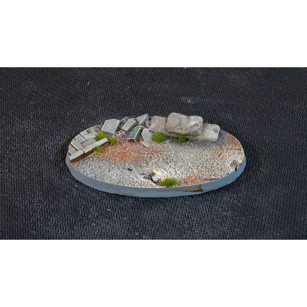 Gamers Grass GGB-UWO75 Battle Ready Urban Warfare Bases Oval 75mm 3pc