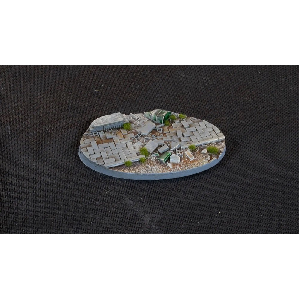 Gamers Grass GGB-UWO90 Battle Ready Urban Warfare Bases Oval 90mm 2pc