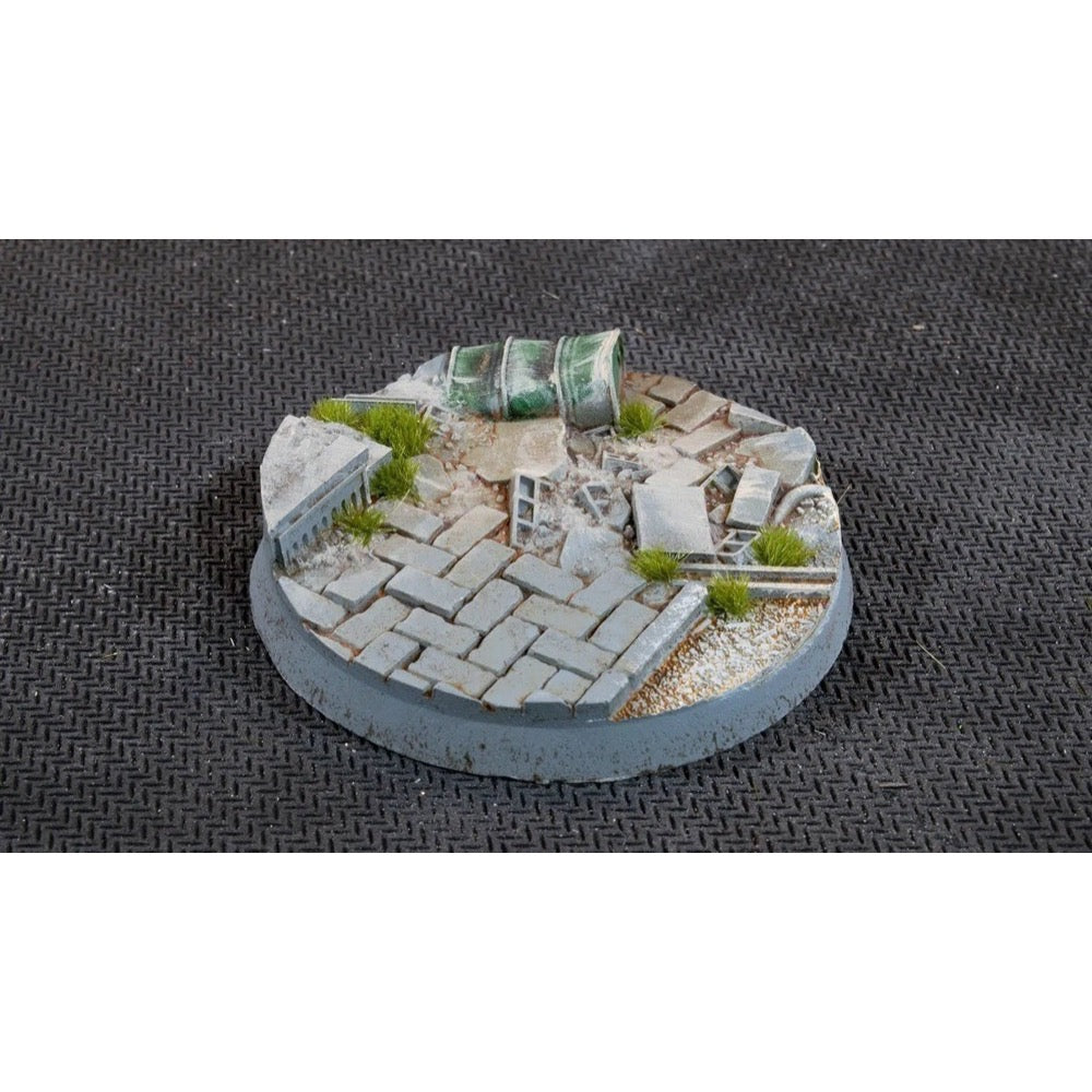 Gamers Grass GGB-UWR50 Battle Ready Urban Warfare Bases Round 50mm 3pc