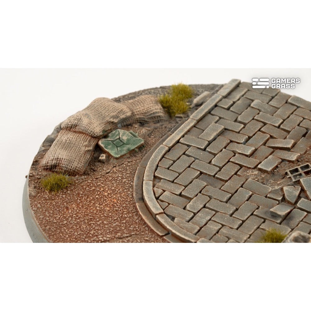 Gamers Grass GGB-UWR80 Urban Warfare Bases Round 80mm 1pc