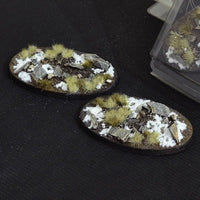 Gamers Grass GGB-WO90 Battle Ready Winter Bases Oval 90mm 2pc