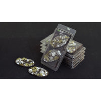 Gamers Grass GGB-WO90 Battle Ready Winter Bases Oval 90mm 2pc
