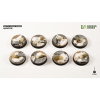 Gamers Grass GGB-WR28 Winter Bases Round 28mm 8pc