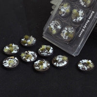 Gamers Grass GGB-WR32 Battle Ready Winter Bases Round 32mm 8pc