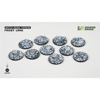 Gamers Grass Battle Ready Toppers Frost Lake Round 28mm 10pc