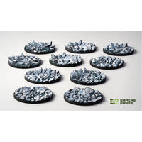 Gamers Grass Battle Ready Toppers Frost Lake Round 28mm 10pc