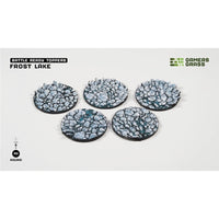 Gamers Grass Battle Ready Toppers Frost Lake Round 40mm 5pc