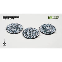 Gamers Grass Battle Ready Toppers Frost Lake Round 50mm 3pc