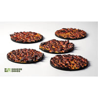 Gamers Grass Battle Ready Toppers Molten Lava Round 40mm 5pc