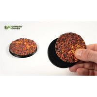 Gamers Grass Battle Ready Toppers Molten Lava Round 60mm 2pc