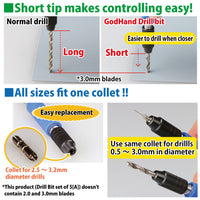GodHand DB-8C Drill Bit Set C 8pc