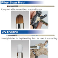 GodHand EBRSP-SN-SET Brushwork Semi-PRO Paint Brush Set 4pc