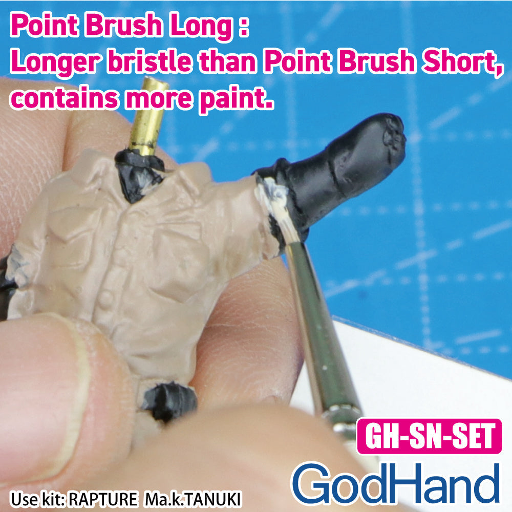 GodHand EBRSP-SN-SET Brushwork Semi-PRO Paint Brush Set 4pc