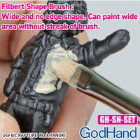 GodHand EBRSP-SN-SET Brushwork Semi-PRO Paint Brush Set 4pc