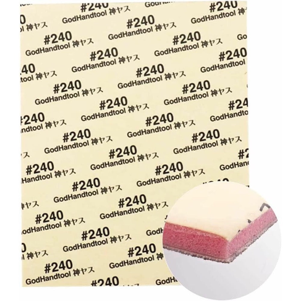 GodHand KSC2-P240 Kamiyasu Sanding Sponge Sticker No.240 2mm