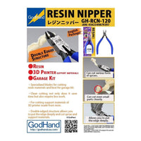 GodHand RCN-120 Precision Resin Carbon Steel Nipper