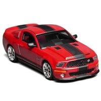 GreenLight x MotorHelix 1/64 Ford Mustang Shelby GT500 Super Snake 2007 Torch Red