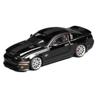 GreenLight x MotorHelix 1/64 Ford Mustang Shelby GT500 Super Snake 2007 Ebony Black