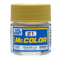 Mr Hobby (Gunze) C021 Mr Color Semi Gloss Middle Stone Lacquer Paint 10ml