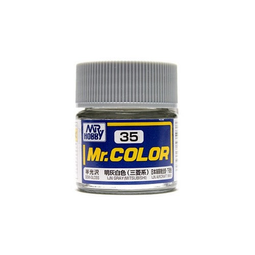 Mr Hobby (Gunze) C035 Mr Color Semi Gloss IJN Grey Mitsubishi Lacquer Paint 10ml