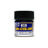 Mr Hobby (Gunze) C036 Mr Color Semi Gloss RLM74 Grey Green Lacquer Paint 10ml