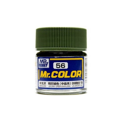 Mr Hobby (Gunze) C056 Mr Color Semi Gloss IJN Grey Green Nakajima Lacquer Paint 10ml