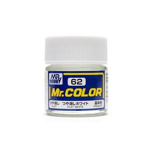 Mr Hobby (Gunze) C062 Mr Color Flat White Lacquer Paint 10ml