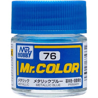 Mr Hobby (Gunze) C076 Mr Color Metallic Blue Lacquer Paint 10ml