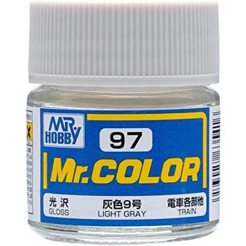 Mr Hobby (Gunze) C097 Mr Color Gloss Light Grey Lacquer Paint 10ml