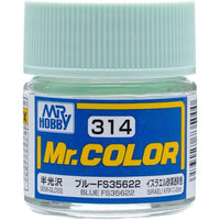 Mr Hobby (Gunze) C314 Mr Color Semi Gloss Blue FS35622 Lacquer Paint 10ml
