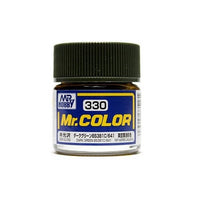 Mr Hobby (Gunze) C330 Mr Color Semi Gloss Dark Green BS381 C641 Lacquer Paint 10ml