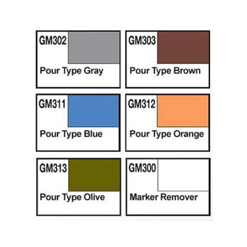 Mr Hobby (Gunze) Gundam Marker Pour Type Set