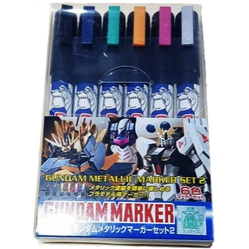 Mr Hobby (Gunze) GMS125 Gudam Marker Metallic Set 2