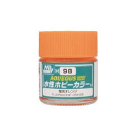 Mr Hobby (Gunze) H097 Aqueous Fluorescent Orange Acrylic Paint 10ml