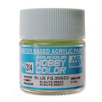 Mr Hobby (Gunze) H314 Aqueous Semi-Gloss Blue FS35622 Acrylic Paint 10ml