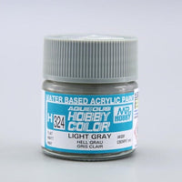 Mr Hobby (Gunze) H324 Aqueous Flat Light Grey Acrylic Paint 10ml
