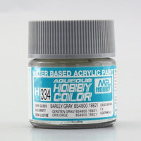 Mr Hobby (Gunze) H334 Aqueous Semi-Gloss Barley Grey BS4800/18B21 Acrylic Paint 10ml